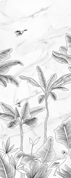 Панель настенная ART A-6.2.3/Oasis Shadow White глянец 120х300x0,4 см