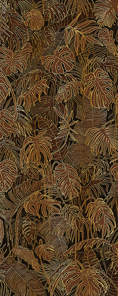 Панель настенная ART A-12.4.1/Foliage Fancy Brown глянец 120х300x0,4 см