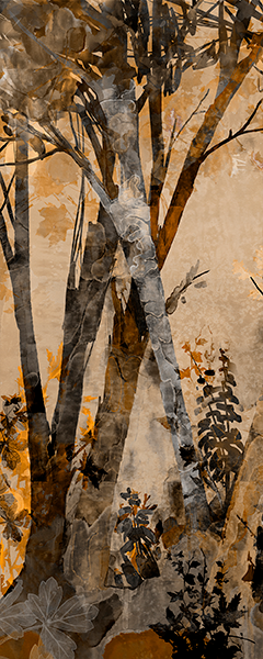 Панель настенная ART DD-1.2.1/Wonderful Forest Evanescence глянец 120х300x0,4 см