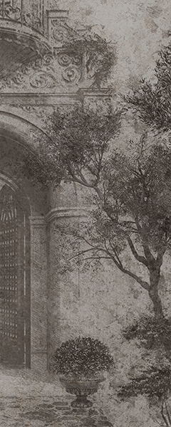 Панель настенная ART A-7.2.2/Fresco Sepia глянец 120х300x0,4 см