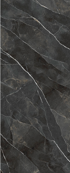 Гранит керамический LAMF012813 DIAMOND Calacatta Black Bocciardato 120х300х0,56 см