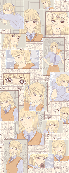 Панель настенная ART A-8.4.1/Manga Tayo глянец 120х300x0,4 см