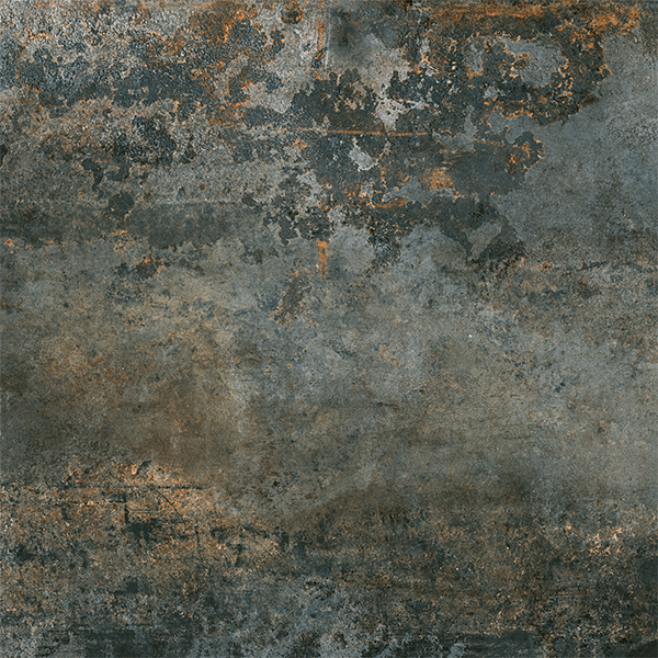 Гранит керамический RUSTY METAL Coal Luxglass 120x120 см