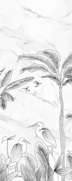 Панель настенная ART A-6.2.2/Oasis Shadow White глянец 120х300x0,4 см