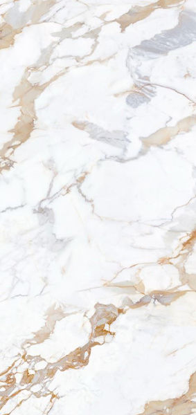 Гранит керамический MN034AP281206 CALACATTA Gold Polished 120x280х0,6 см