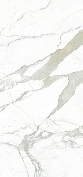Гранит керамический MN011AP281206 CALACATTA Bianco Polished 120x280х0,6 см