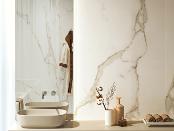 Гранит керамический 163015 CALACATTA Oro LAPP RETT 120х280х0,6 см