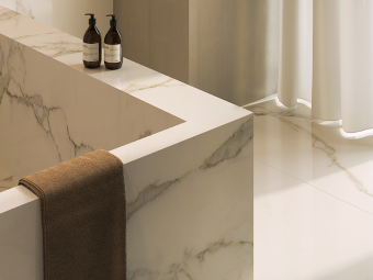 Гранит керамический 163015 CALACATTA Oro LAPP RETT 120х280х0,6 см